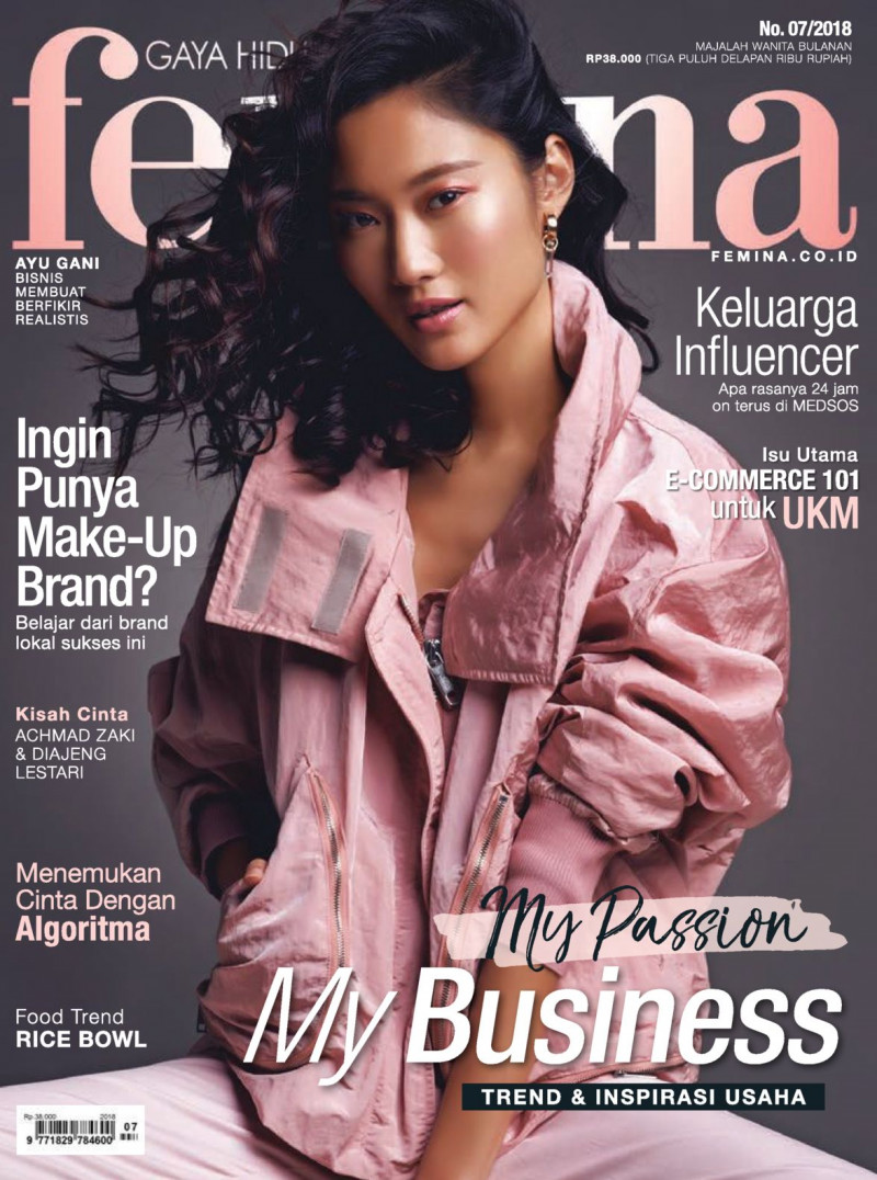  featured on the Femina Indonesia cover from July 2018