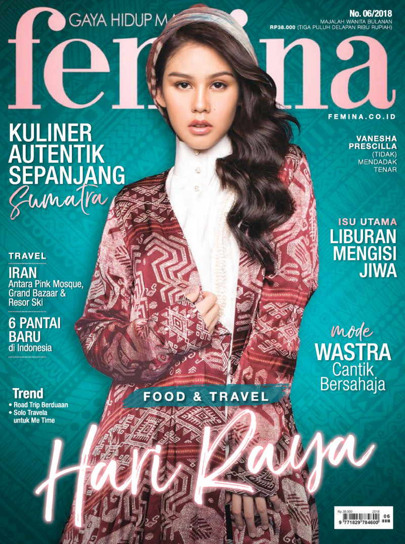  featured on the Femina Indonesia cover from June 2018