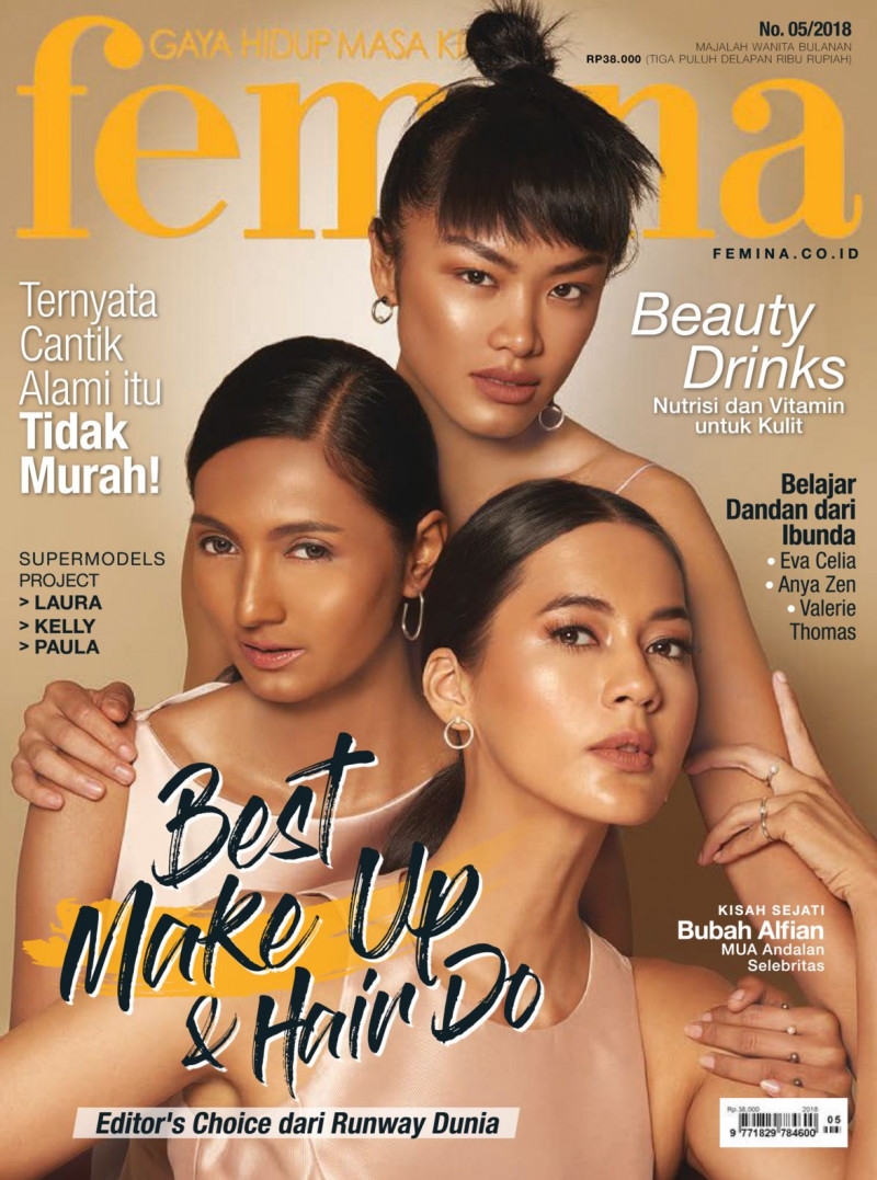  featured on the Femina Indonesia cover from May 2018