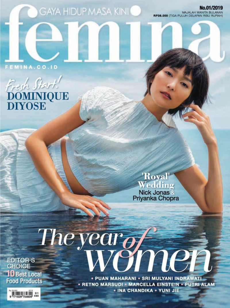  featured on the Femina Indonesia cover from January 2019