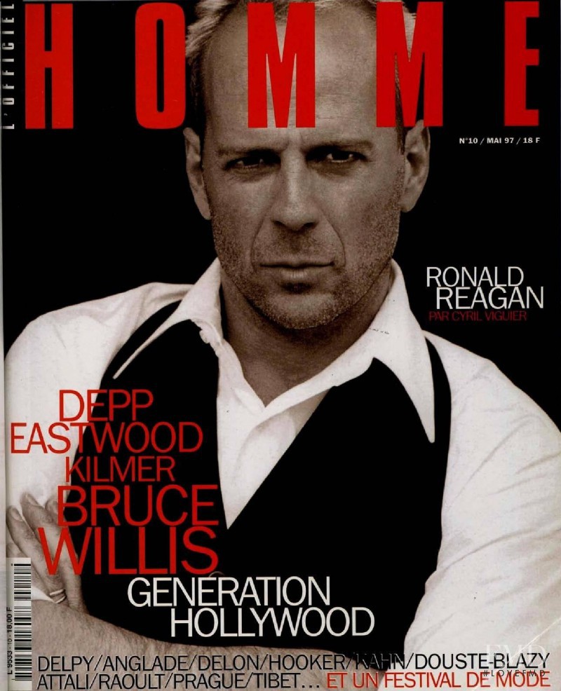 Bruce Willis featured on the L\'Optimum cover from May 1997