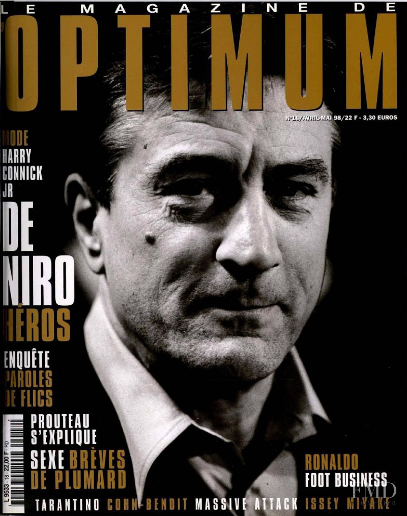 Roberto De Niro featured on the L\'Optimum cover from April 1998