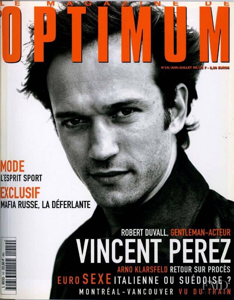 Vincent Perez featured on the L\'Optimum cover from July 1998