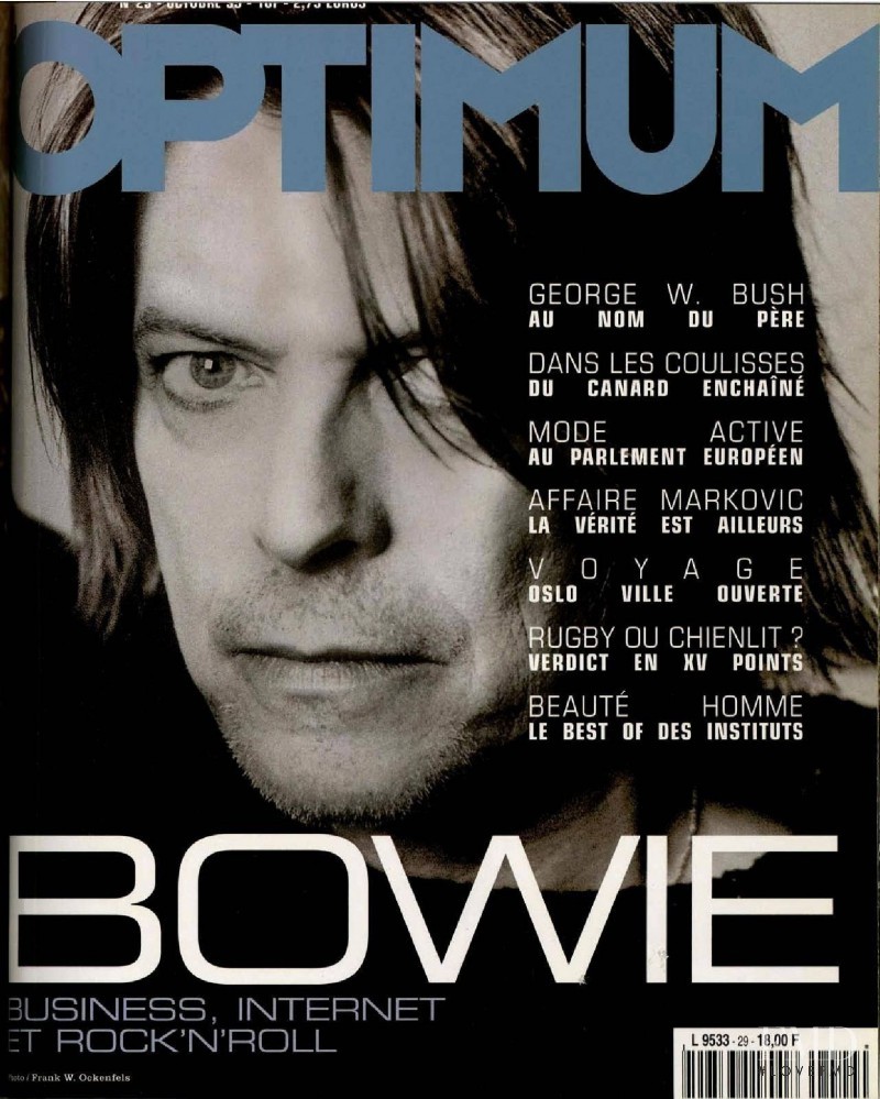 John Bowie featured on the L\'Optimum cover from October 1999