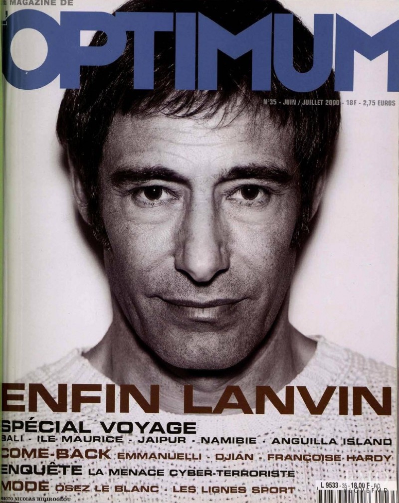 Enfin Lanvin featured on the L\'Optimum cover from July 2000