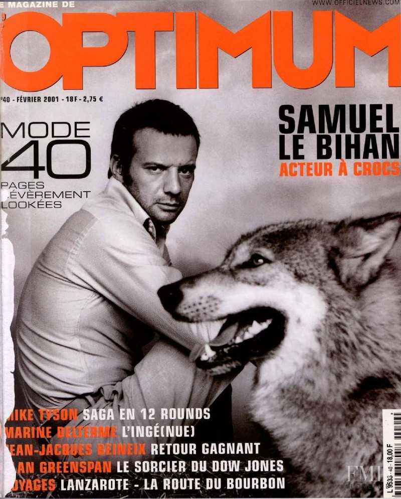 Samuel Le Bihan featured on the L\'Optimum cover from February 2001