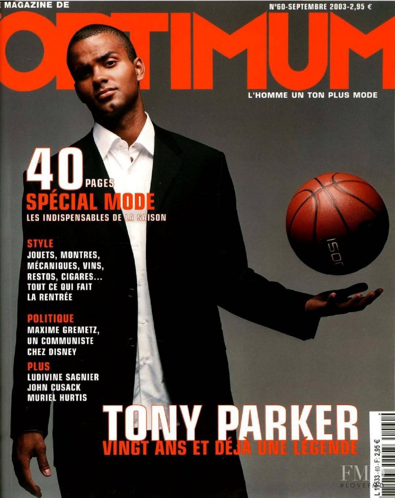 Tony Parker featured on the L\'Optimum cover from September 2003