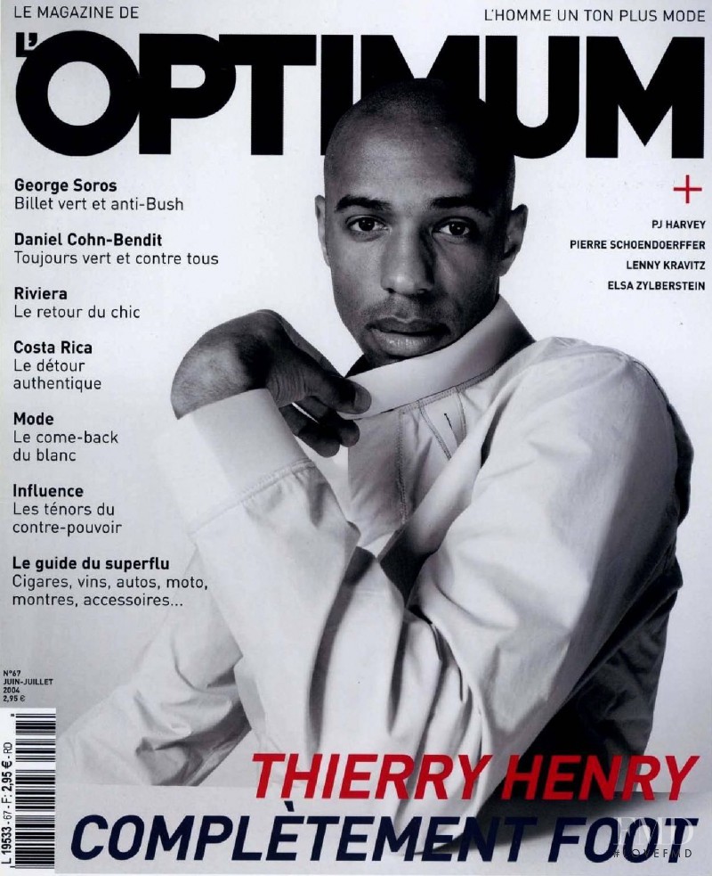 Thierry Henry featured on the L\'Optimum cover from July 2004