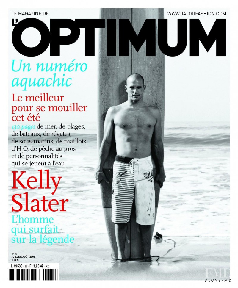 Kelly Slater featured on the L\'Optimum cover from August 2006