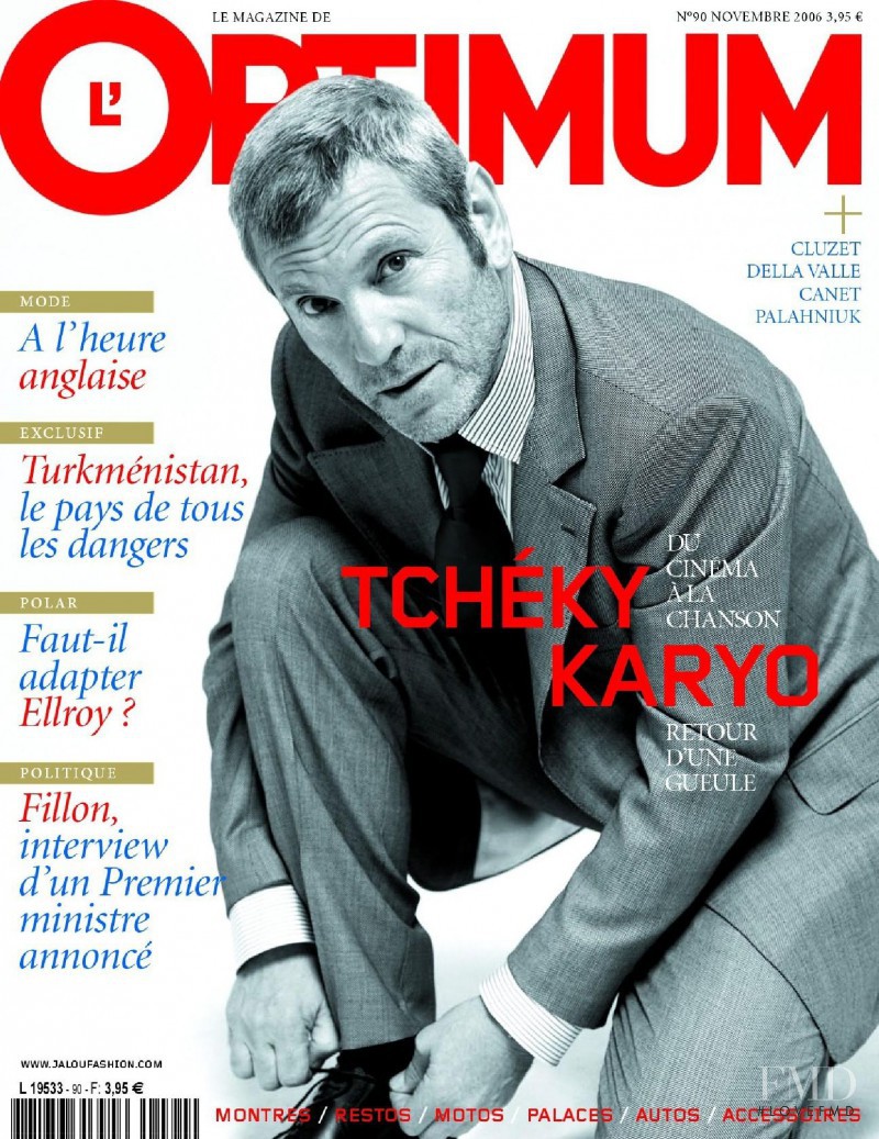Tcheky Karyo featured on the L\'Optimum cover from November 2006