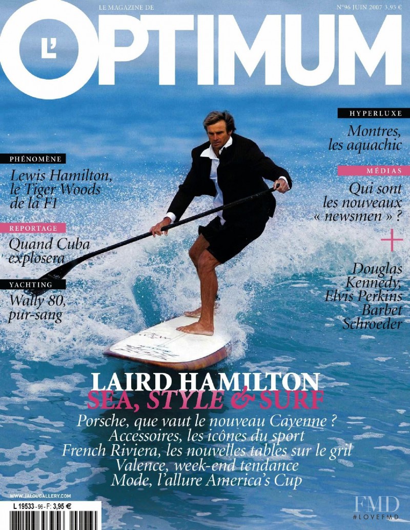Laird Hamilton featured on the L\'Optimum cover from June 2007