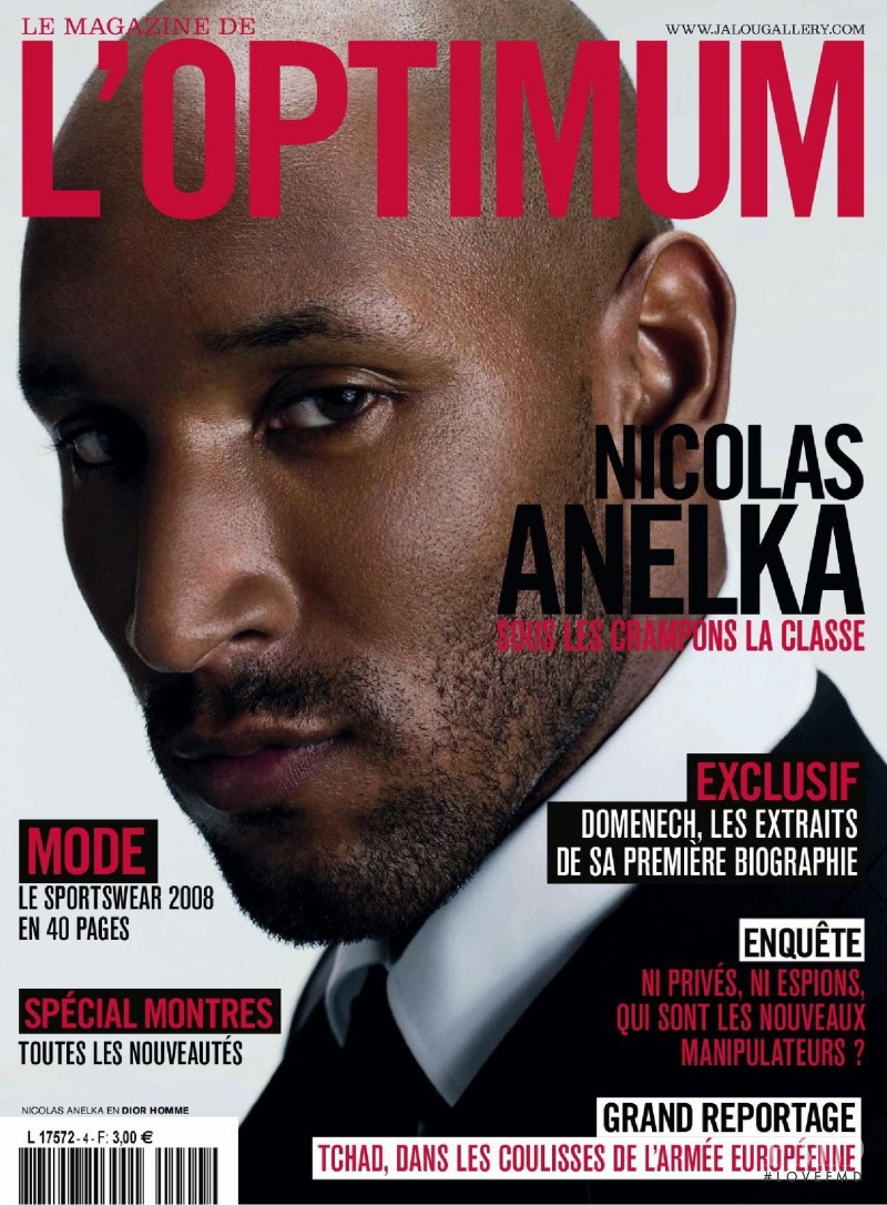 Nicolas Anelka featured on the L\'Optimum cover from June 2008