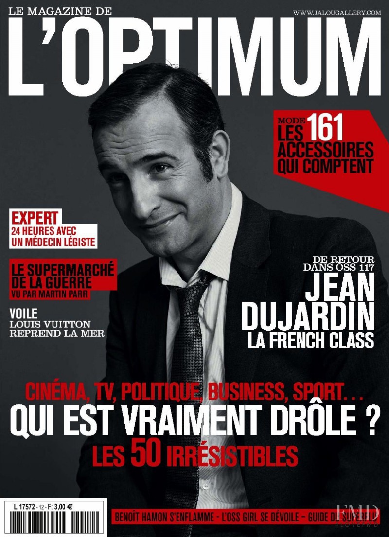 Jean Dujardin featured on the L\'Optimum cover from April 2009