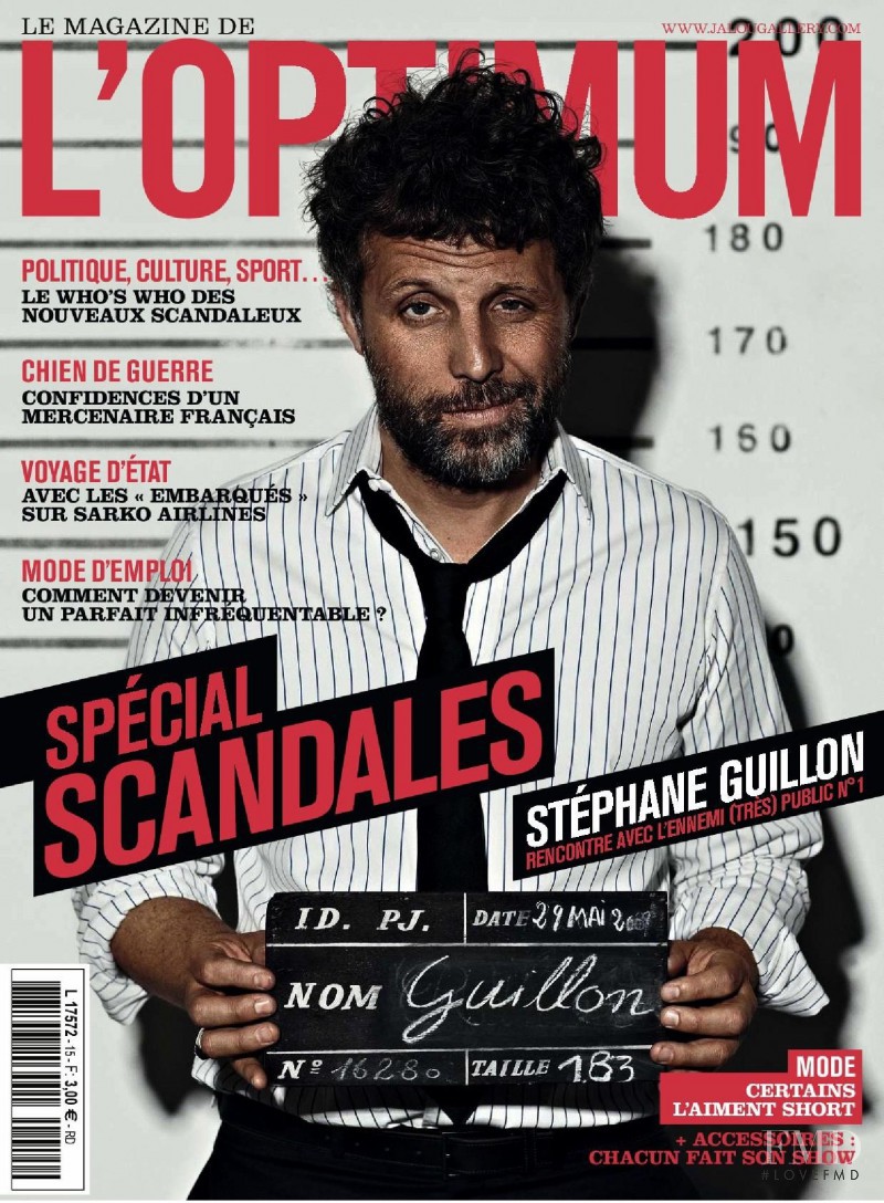 Stéphane Guillon featured on the L\'Optimum cover from July 2009