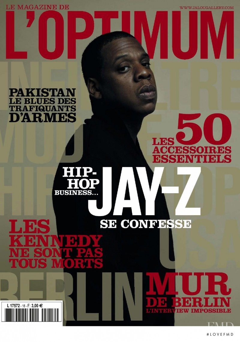 Jay-Z featured on the L\'Optimum cover from November 2009