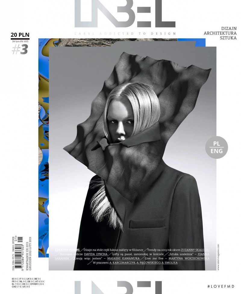 Magdalena Roman featured on the Label Magazine cover from December 2012
