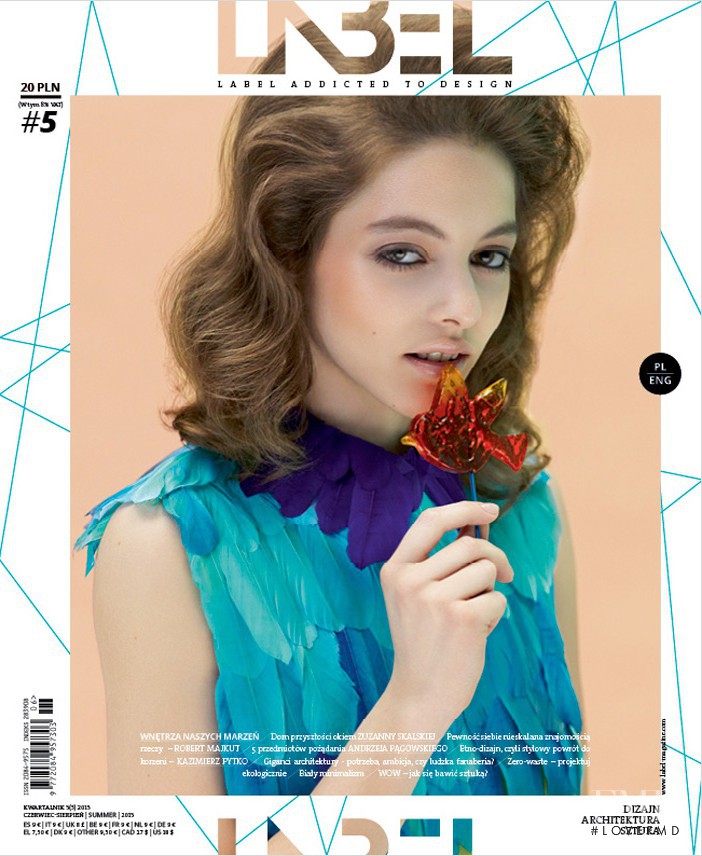 Marcela featured on the Label Magazine cover from June 2013