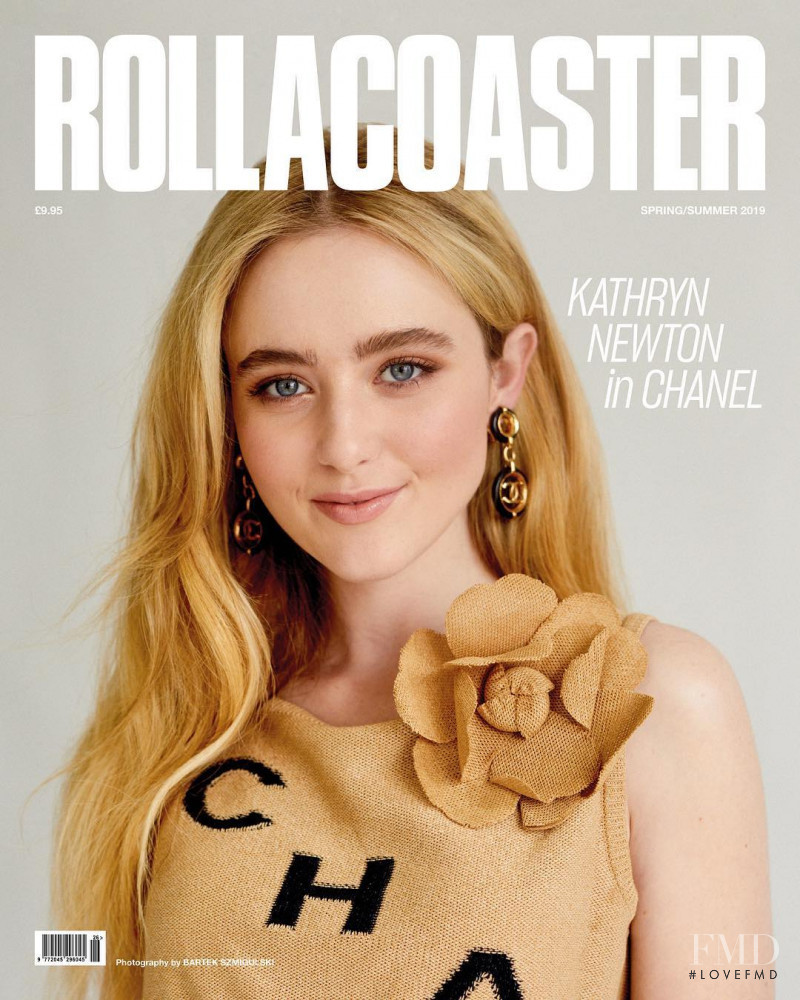 Kathryn Newton featured on the Rollacoaster cover from April 2019