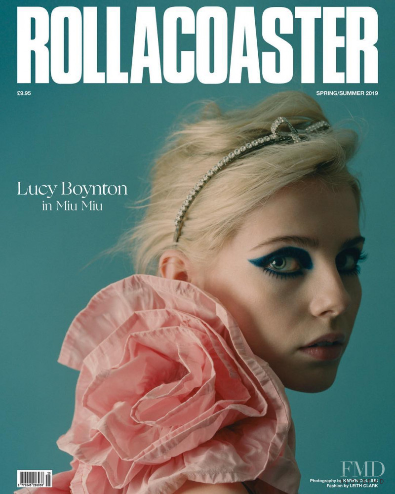 Lucy Boynton featured on the Rollacoaster cover from March 2019