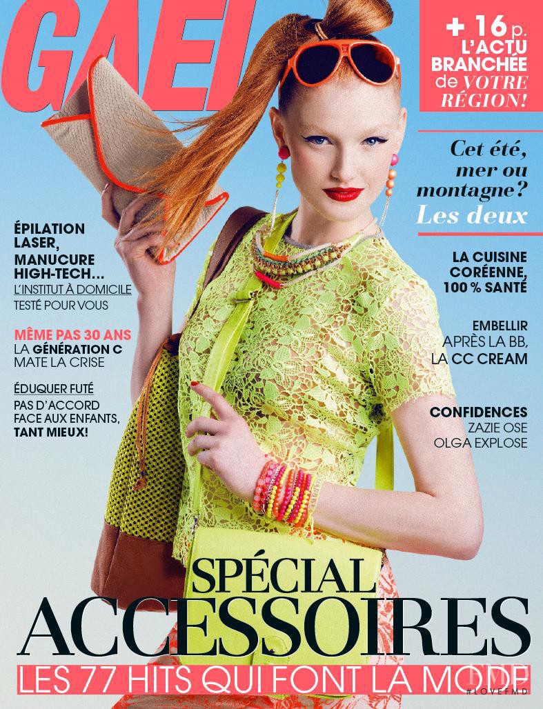 Anne-Laure Vandeputte featured on the Gael cover from April 2013