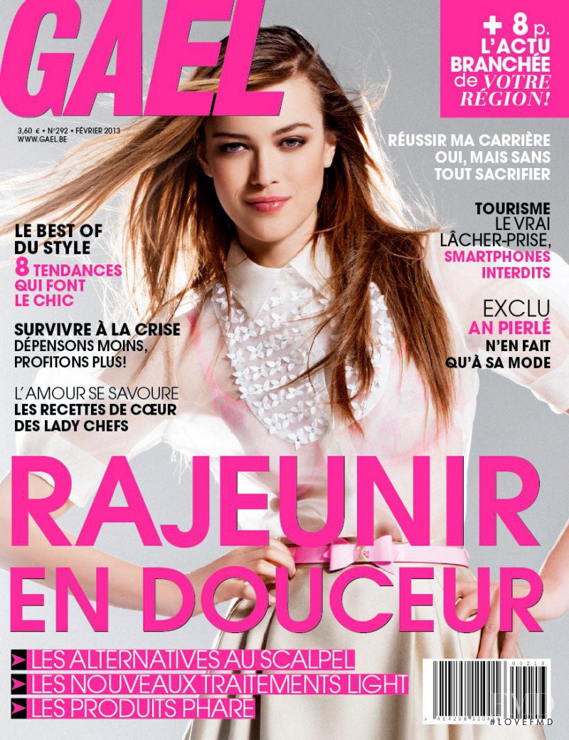 Audrey Favardin featured on the Gael cover from February 2013