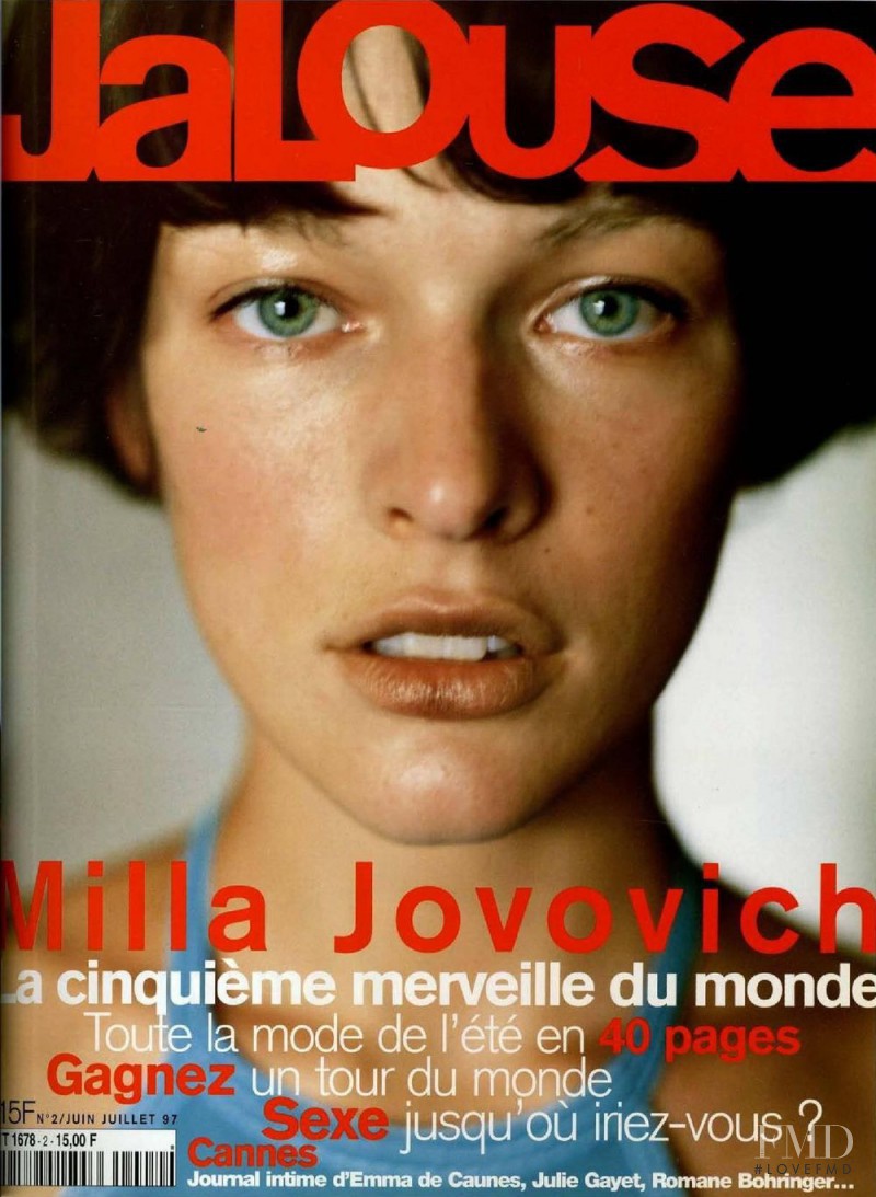 Milla Jovovich featured on the Jalouse cover from June 1997