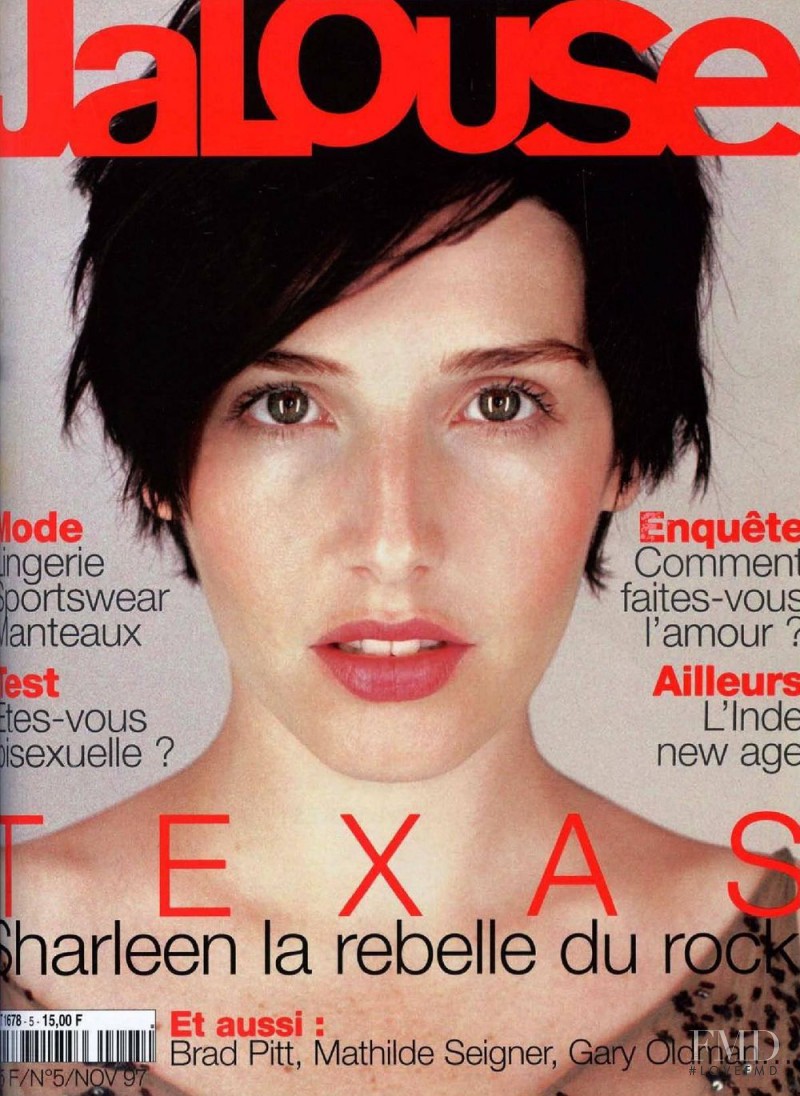 Sharleen featured on the Jalouse cover from November 1997
