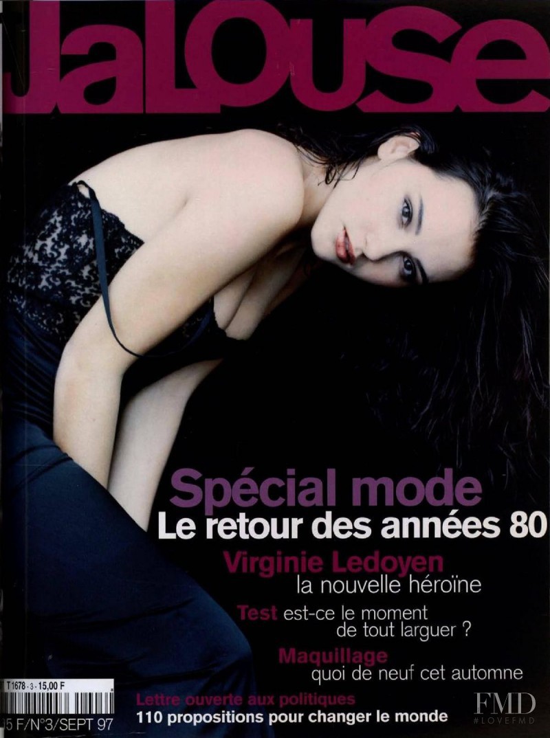 Virginie Ledoyen featured on the Jalouse cover from September 1997
