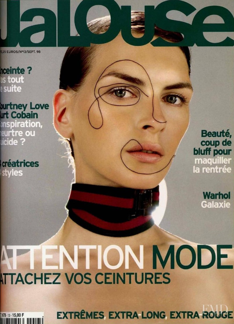 Kim Iglinsky featured on the Jalouse cover from September 1998