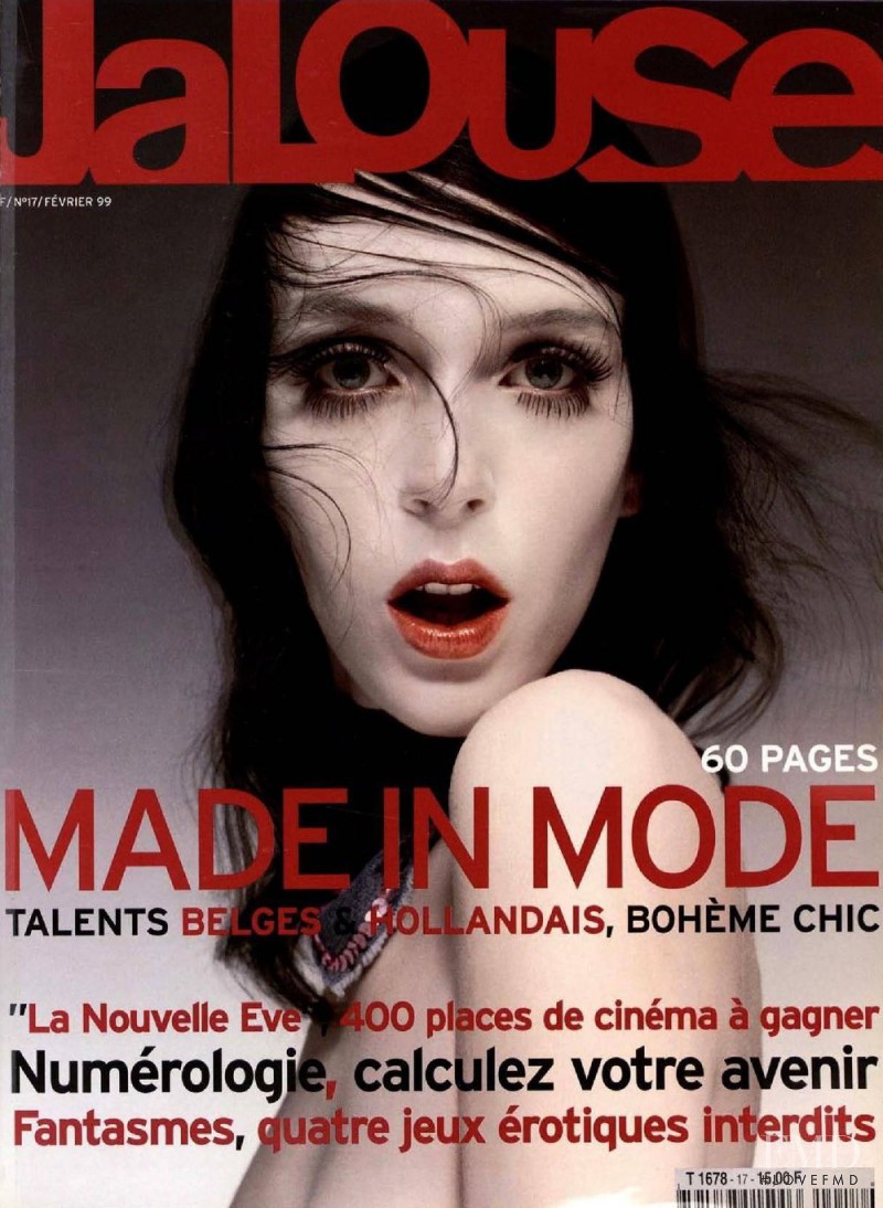 Hannelore Knuts featured on the Jalouse cover from February 1999