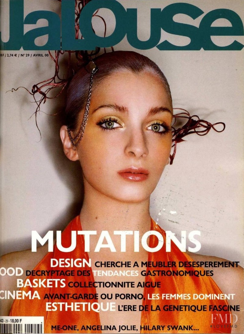 Roos Van Bosstraeten featured on the Jalouse cover from April 2000