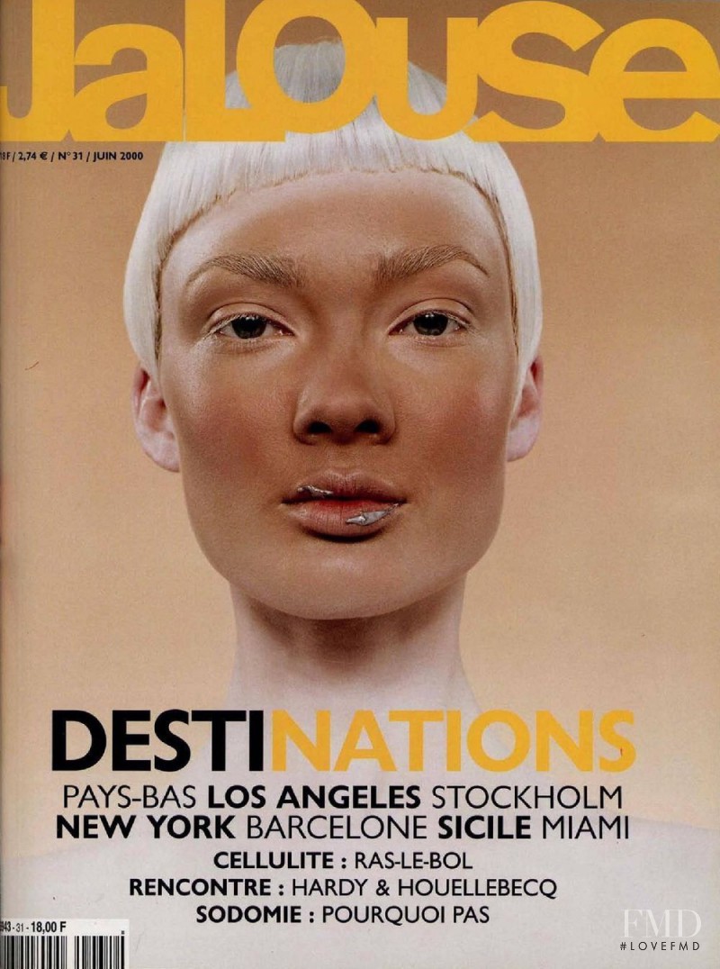 Lidia Korneva featured on the Jalouse cover from June 2000