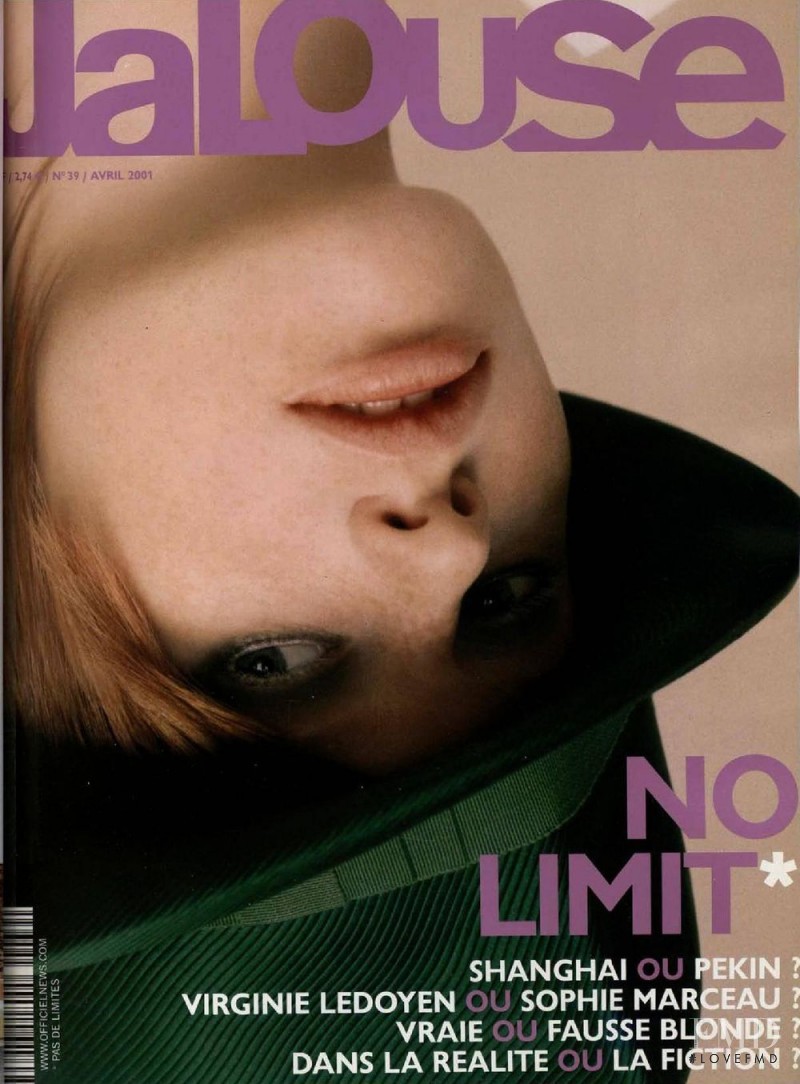Lucie Rottova featured on the Jalouse cover from April 2001