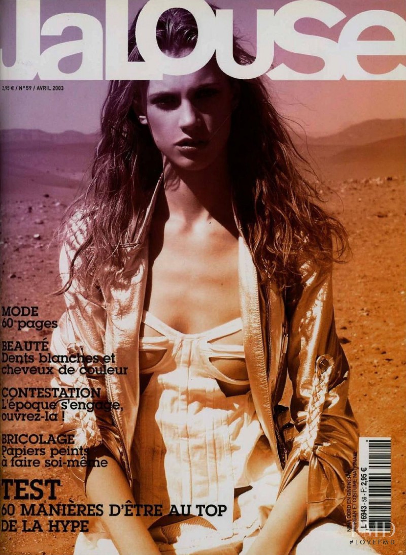Nina Oord featured on the Jalouse cover from April 2003