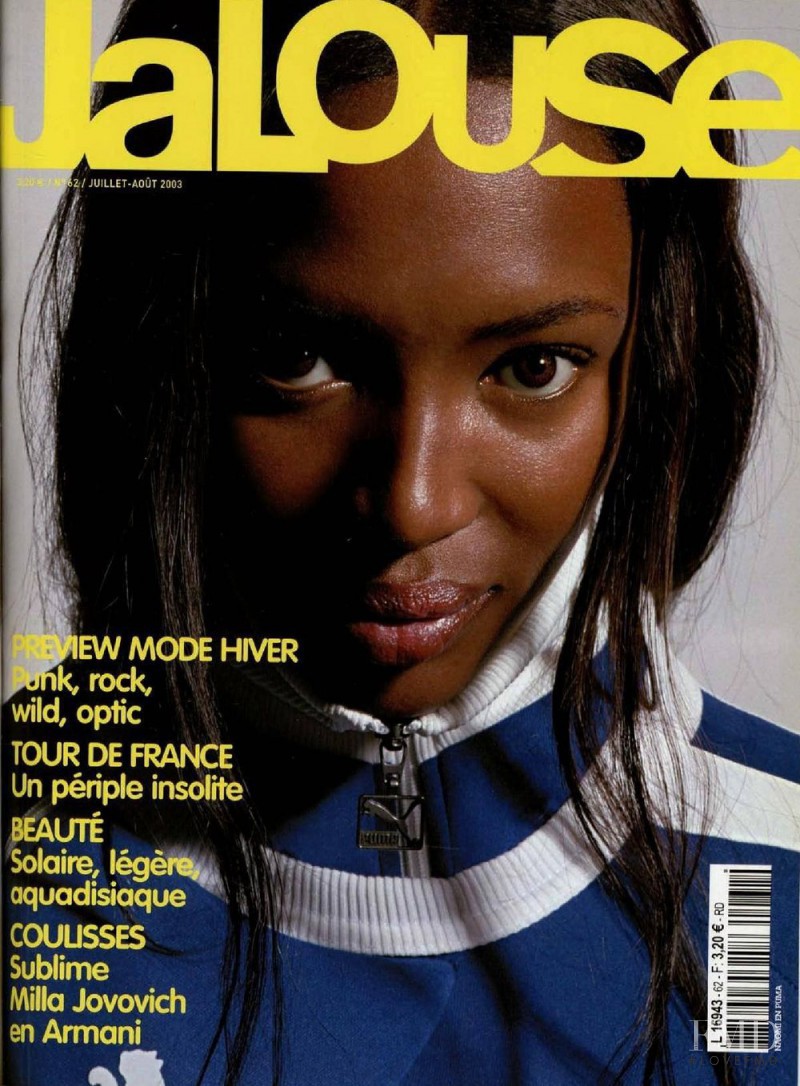 Naomi Campbell featured on the Jalouse cover from July 2003