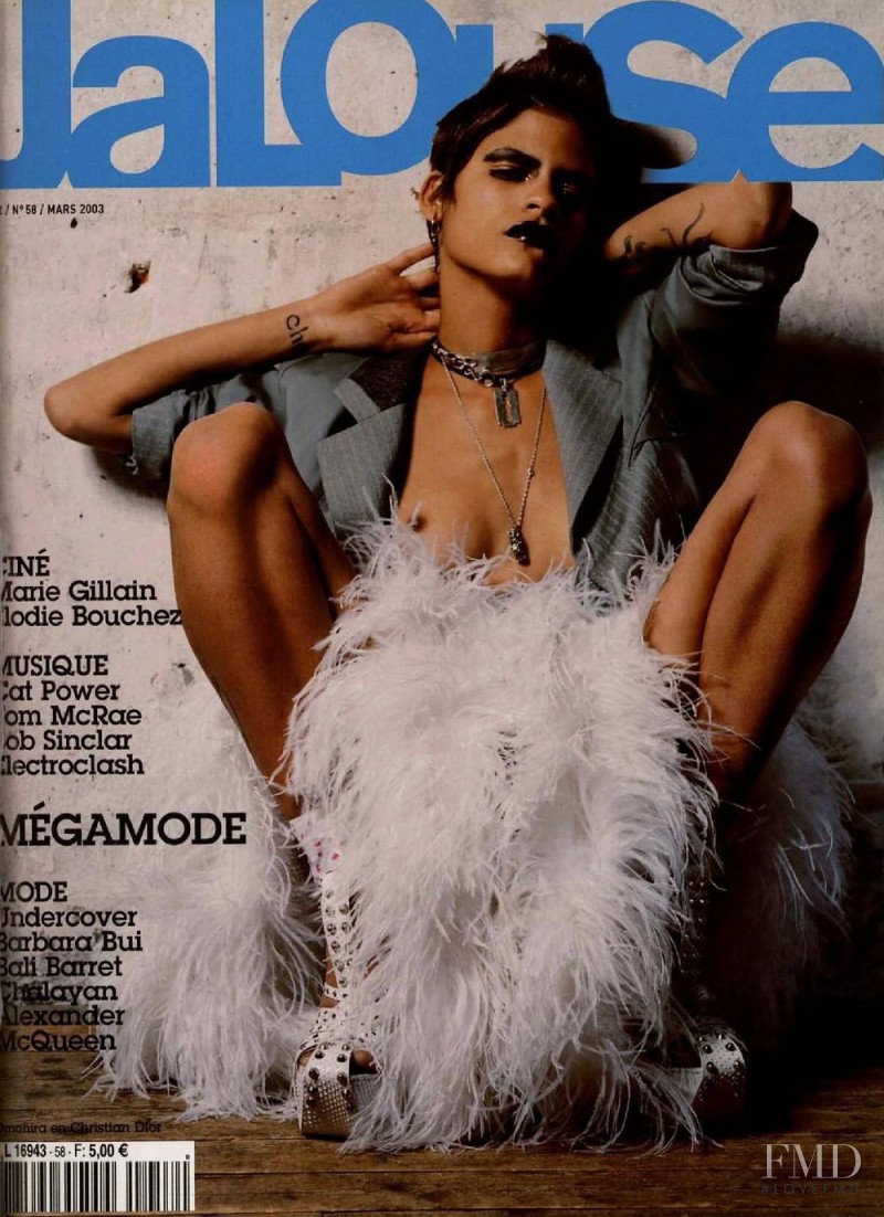 Omahyra Mota featured on the Jalouse cover from March 2003