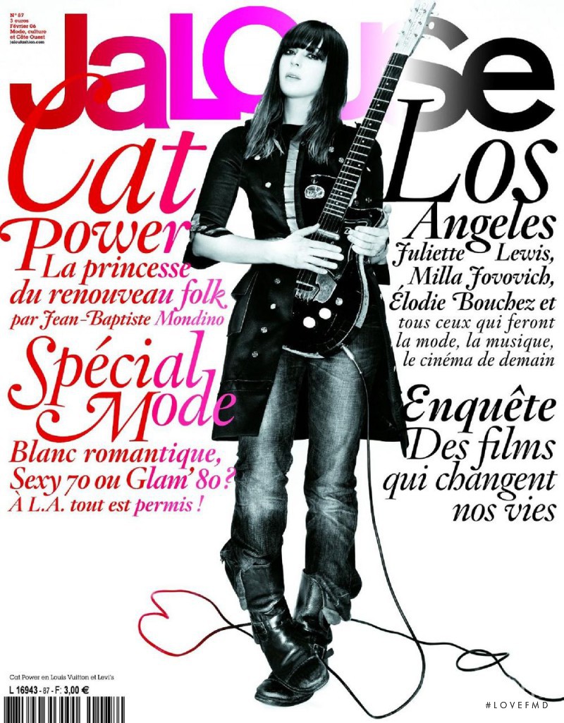 Cat Power featured on the Jalouse cover from February 2006