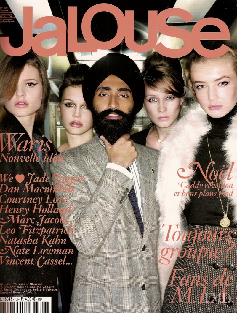 Waris Ahluwalia featured on the Jalouse cover from December 2007