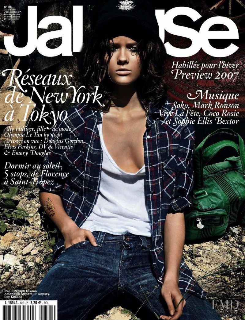 Monika Jagaciak featured on the Jalouse cover from July 2007