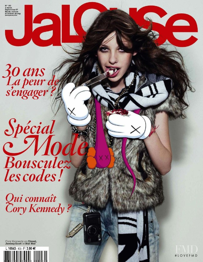 Cory Kennedy featured on the Jalouse cover from September 2007