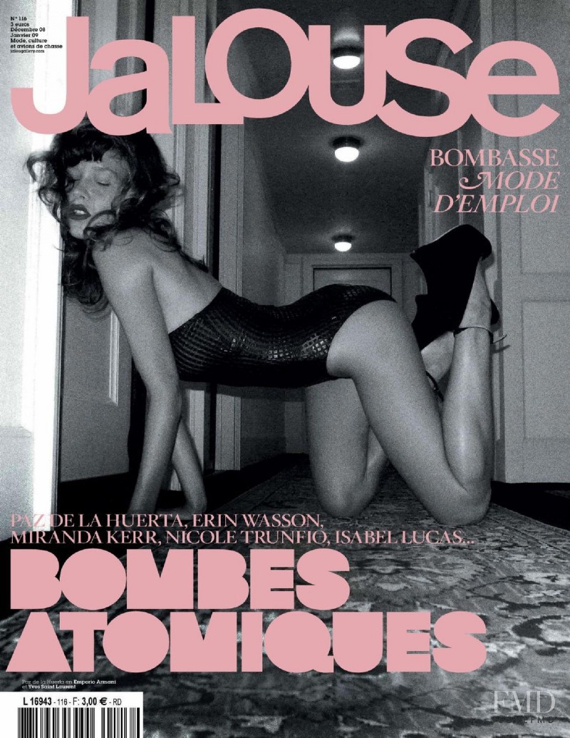 Paz de la Huerta featured on the Jalouse cover from December 2008