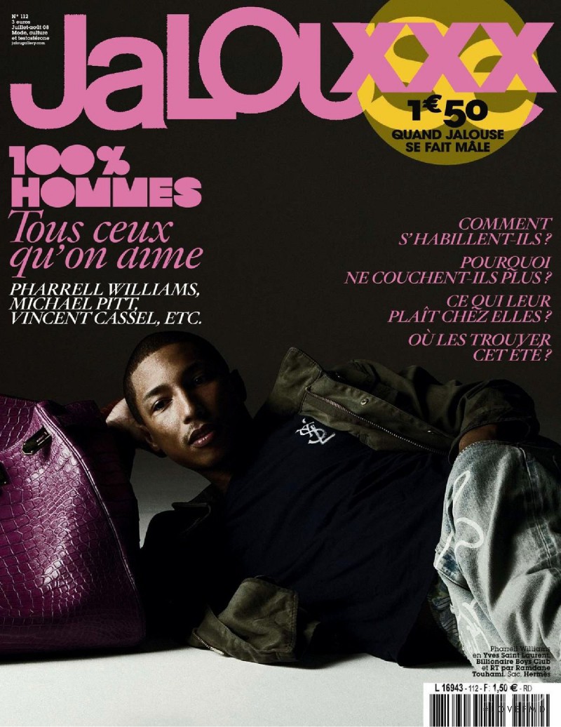 Pharrell Williams featured on the Jalouse cover from July 2008
