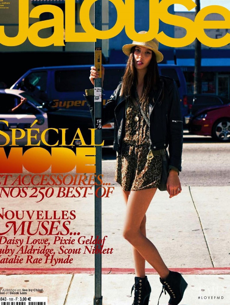 Ruby Aldridge featured on the Jalouse cover from March 2008