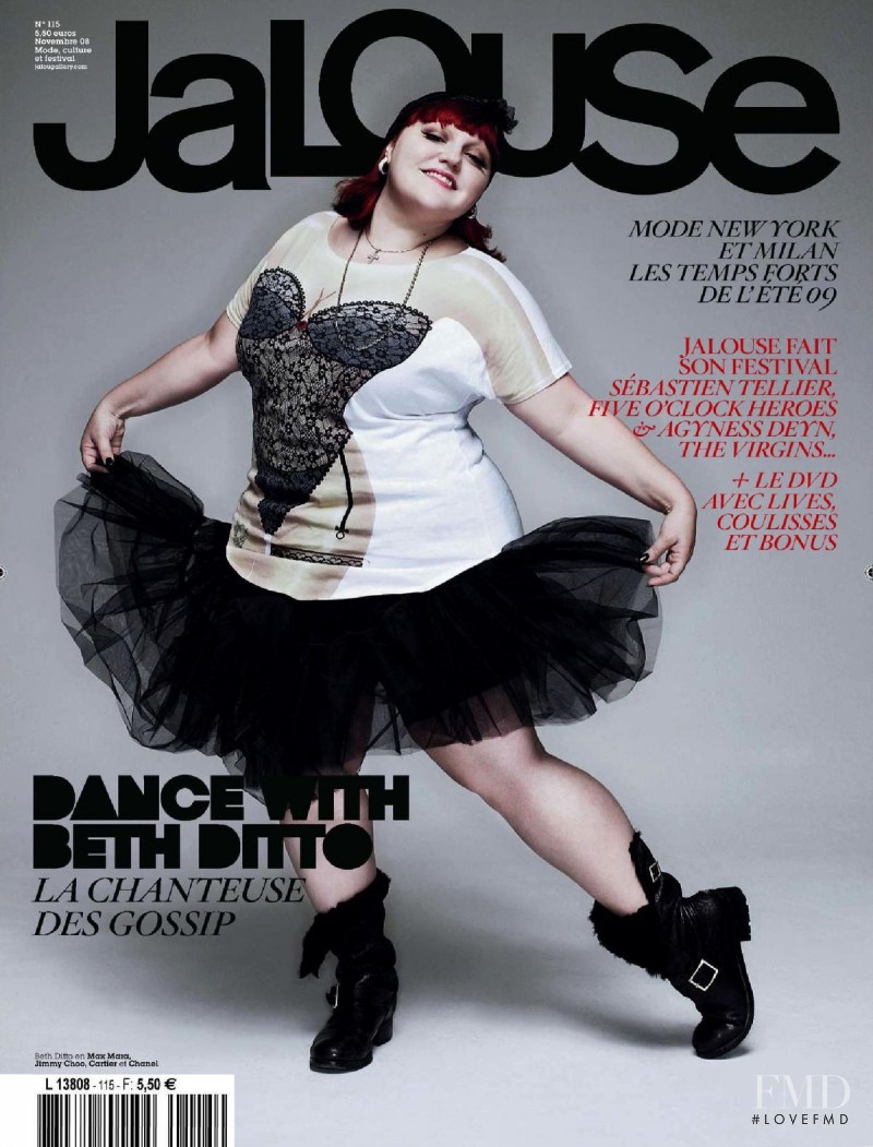 Beth Ditto featured on the Jalouse cover from November 2008