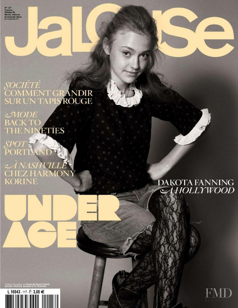 Dakota Fanning featured on the Jalouse cover from February 2009