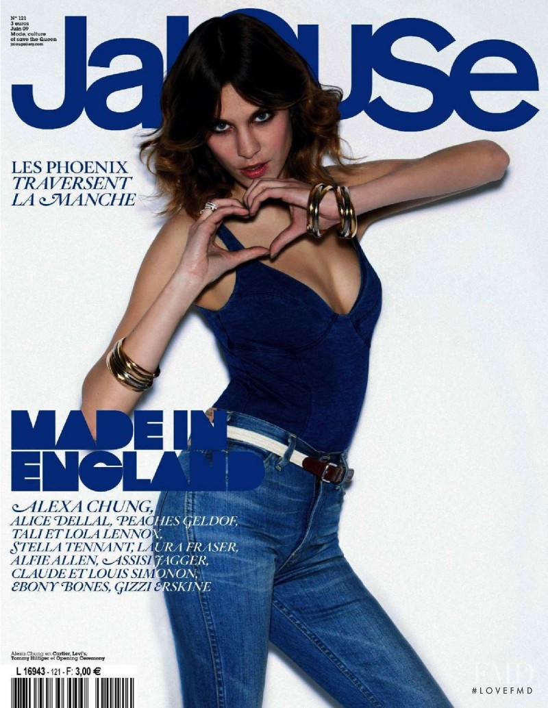 Alexa Chung featured on the Jalouse cover from June 2009