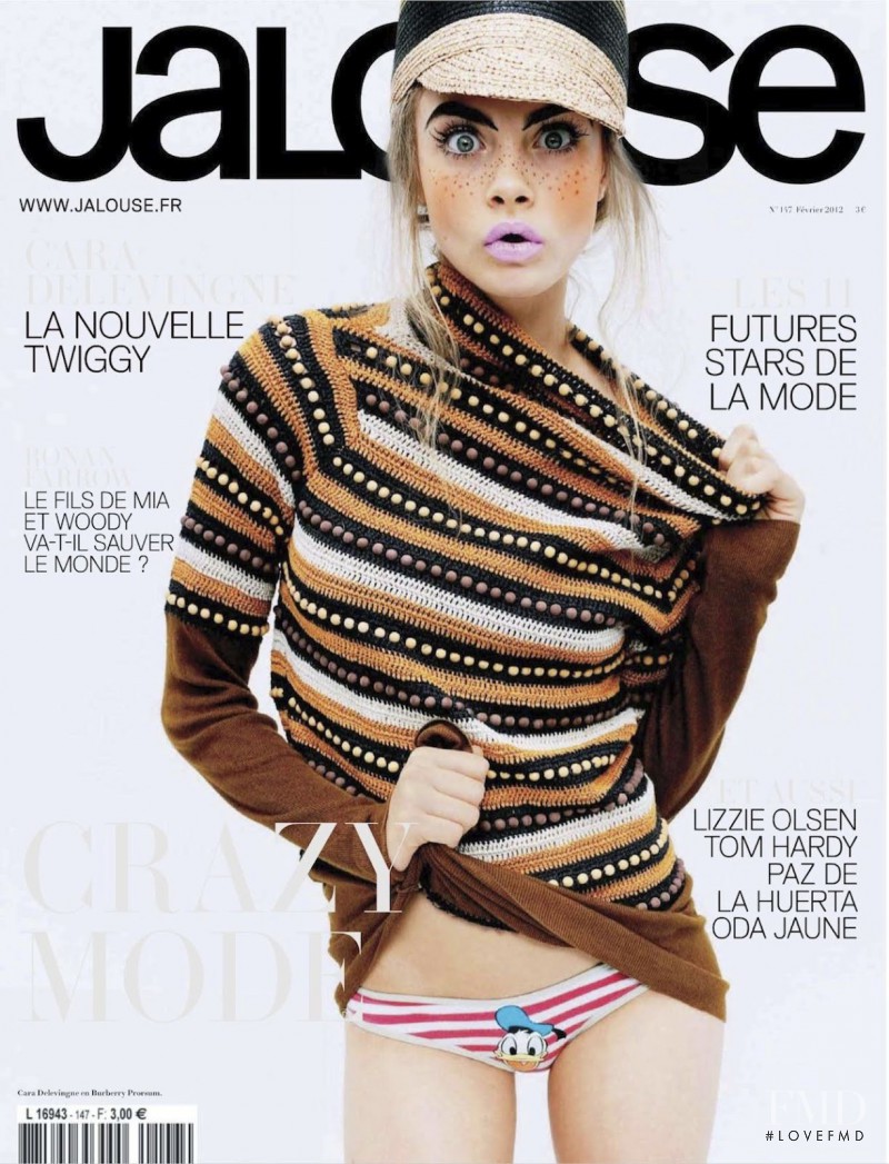 Cara Delevingne featured on the Jalouse cover from February 2012