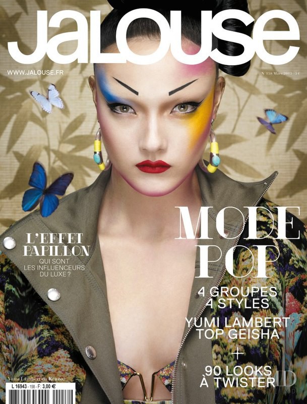 Yumi Lambert featured on the Jalouse cover from March 2013