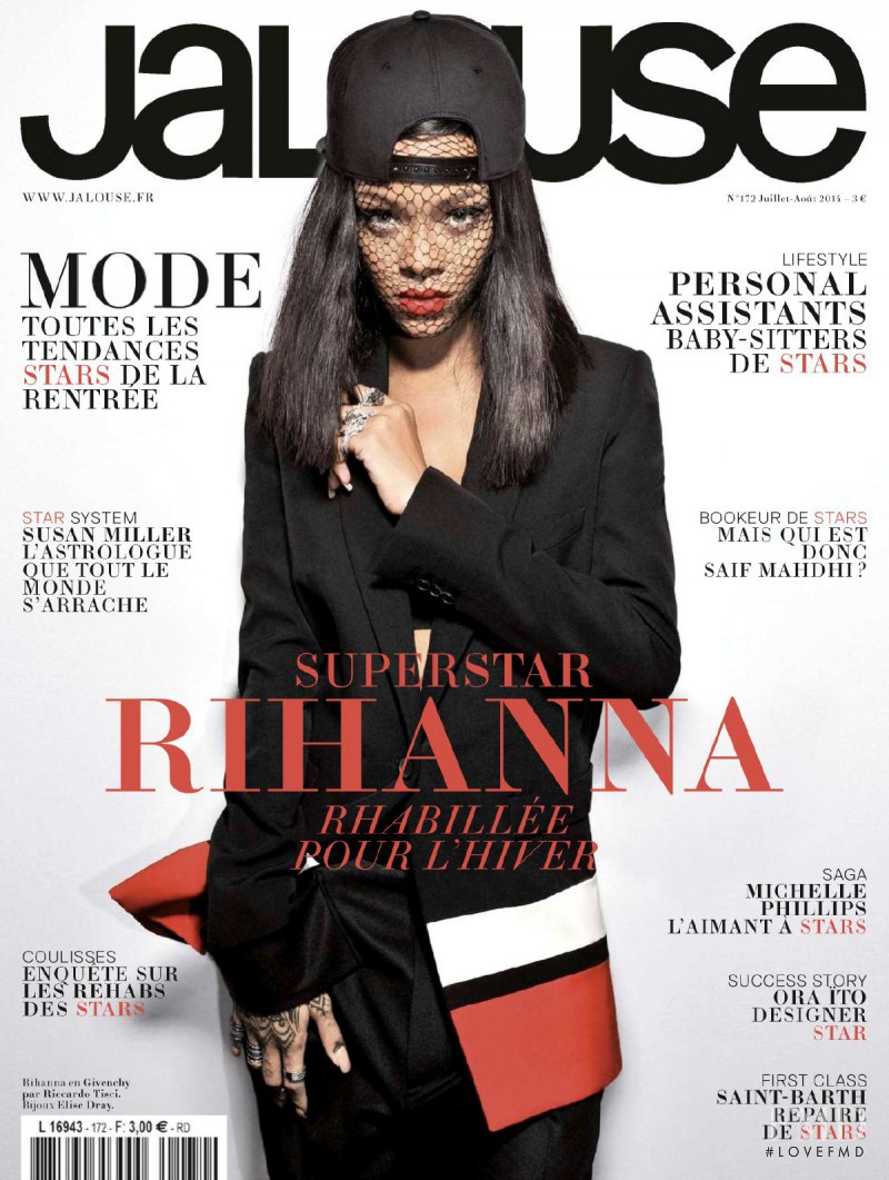 Rihanna featured on the Jalouse cover from July 2014