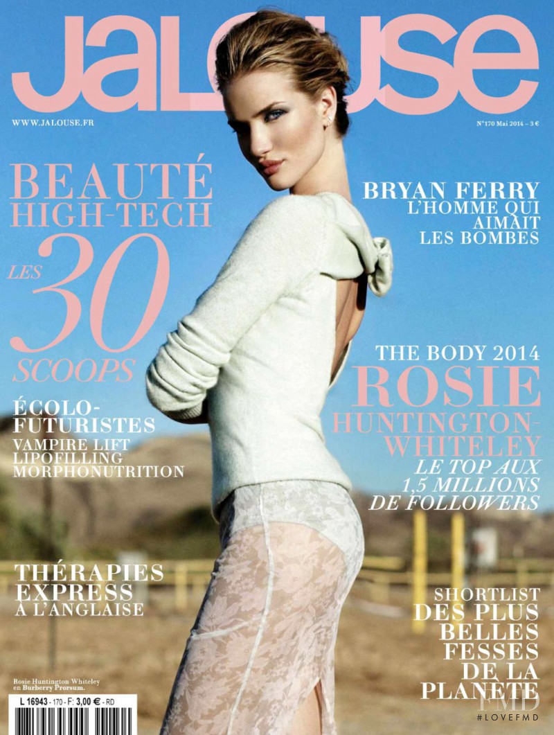 Rosie Huntington-Whiteley featured on the Jalouse cover from May 2014